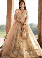 AJR Couture Luxury Embroidered Organza 3 Piece Unstitched Suit ARJC24L AFF-05 DUSK