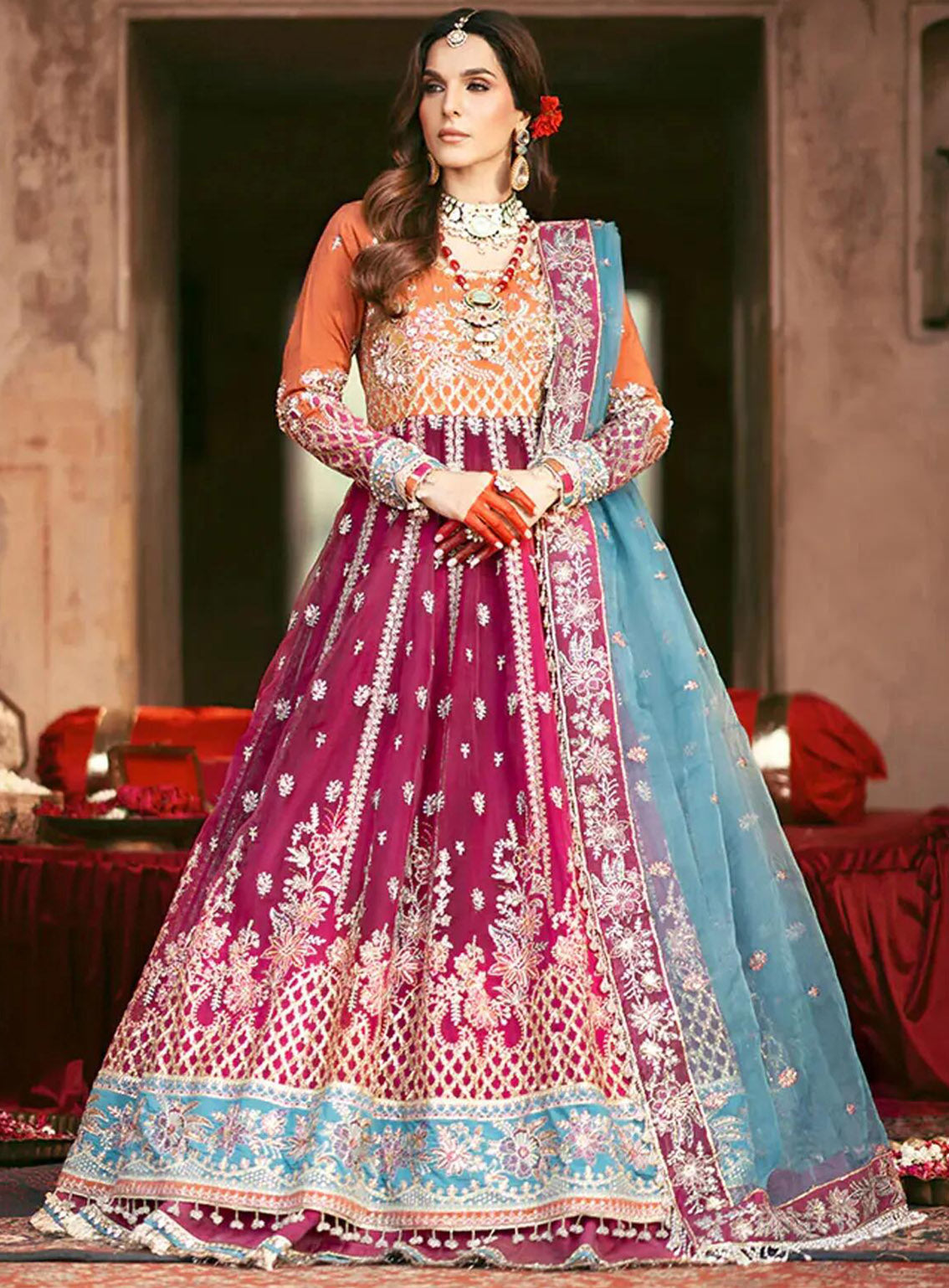 AJR Couture Luxury Embroidered Raw Silk 3 Piece Unstitched Suit ARJC24L AFF-04 REGALIA AJR Couture Luxury Embroidered Raw Silk 3 Piece Unstitched Suit ARJC24L AFF-04 REGALIA