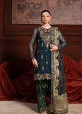 Alfaaz By Nureh Festive Embroidered Chiffon 3 Piece Unstitched Suit NU25AF D-NL-88