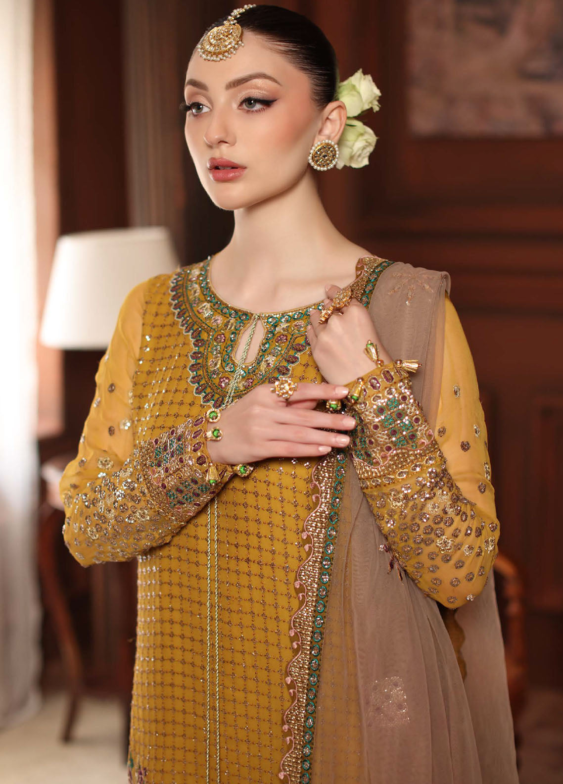 Alfaaz By Nureh Festive Embroidered Chiffon 3 Piece Unstitched Suit NU25AF D-NL-92 Alfaaz By Nureh Festive Embroidered Chiffon 3 Piece Unstitched Suit NU25AF D-NL-92