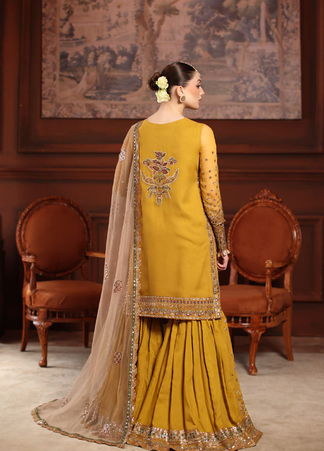 Alfaaz By Nureh Festive Embroidered Chiffon 3 Piece Unstitched Suit NU25AF D-NL-92 Alfaaz By Nureh Festive Embroidered Chiffon 3 Piece Unstitched Suit NU25AF D-NL-92