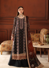 Alfaaz By Nureh Festive Embroidered Chiffon 3 Piece Unstitched Suit NU25AF D-NL-93