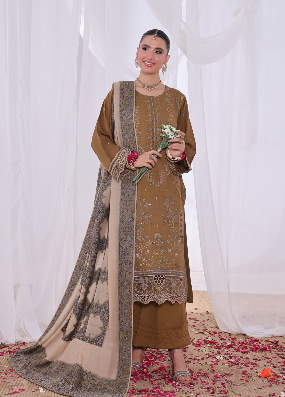 Alif By Schick Embroidered Slub Dhanak Peach 3 Piece Unstitched Suit SDH25ADP D-WJ-03 Alif By Schick Embroidered Slub Dhanak Peach 3 Piece Unstitched Suit SDH25ADP D-WJ-03