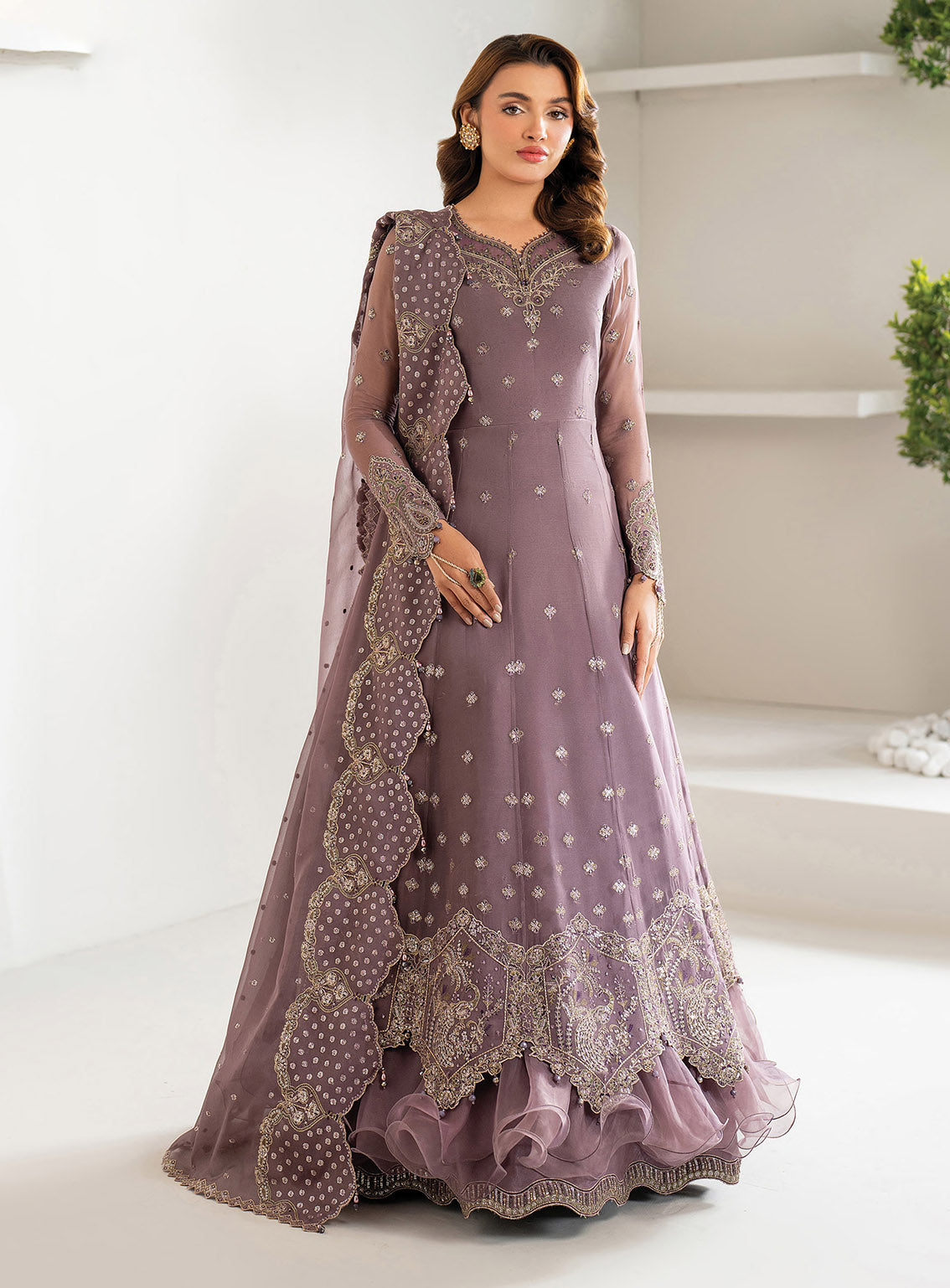 Alizeh Formals Embroidered Chiffon 3 Piece Unstitched Suit AF25AF D-2183 JULIA Alizeh Formals Embroidered Chiffon 3 Piece Unstitched Suit AF25AF D-2183 JULIA