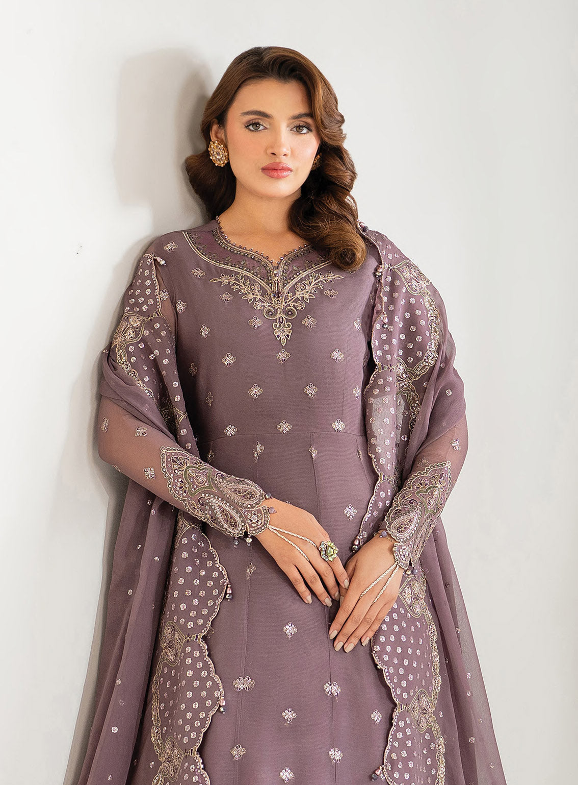 Alizeh Formals Embroidered Chiffon 3 Piece Unstitched Suit AF25AF D-2183 JULIA Alizeh Formals Embroidered Chiffon 3 Piece Unstitched Suit AF25AF D-2183 JULIA