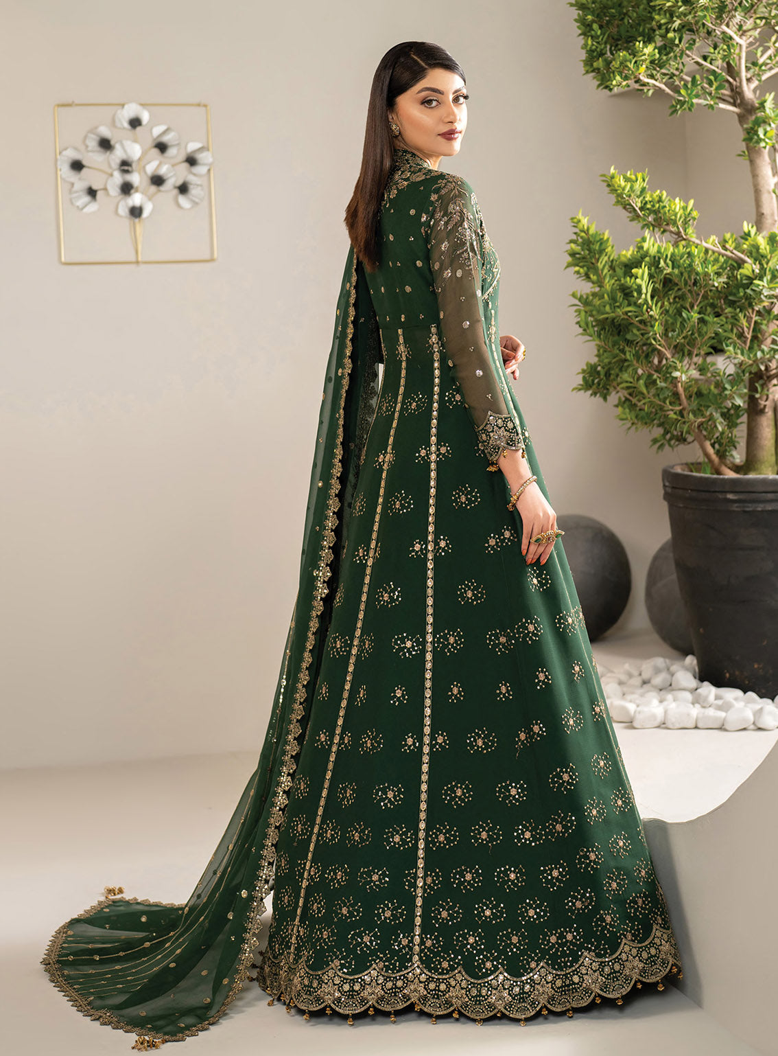 Alizeh Formals Embroidered Chiffon 3 Piece Unstitched Suit AF25AF D-2184 ELZA Alizeh Formals Embroidered Chiffon 3 Piece Unstitched Suit AF25AF D-2184 ELZA