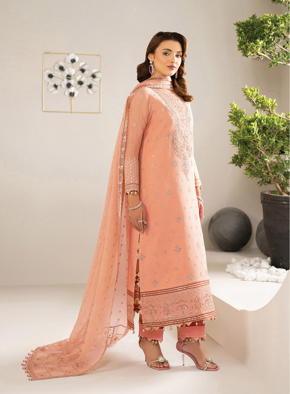 Alizeh Formals Embroidered Chiffon 3 Piece Unstitched Suit AF25AF D-2185 RANSIA Alizeh Formals Embroidered Chiffon 3 Piece Unstitched Suit AF25AF D-2185 RANSIA