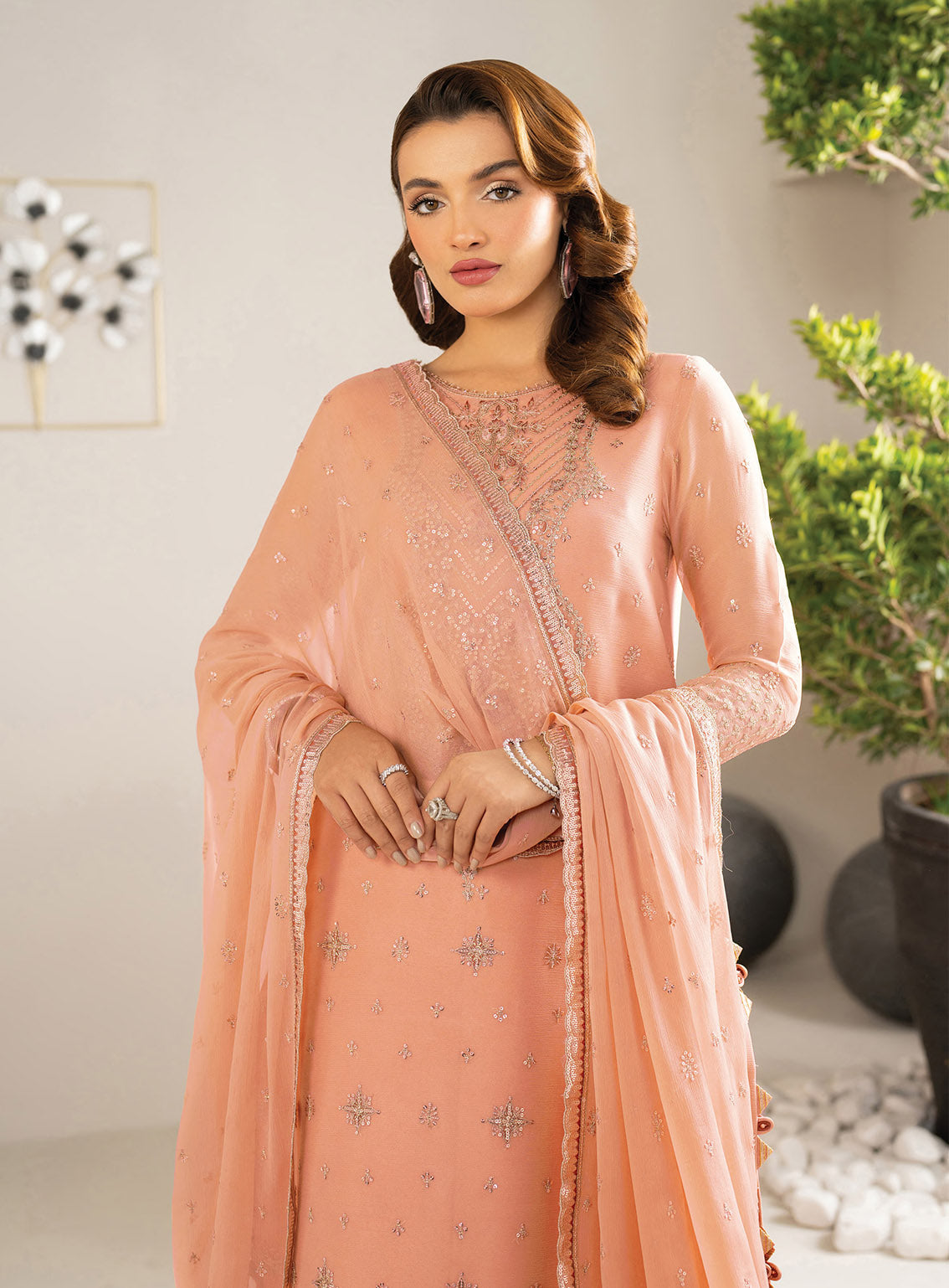 Alizeh Formals Embroidered Chiffon 3 Piece Unstitched Suit AF25AF D-2185 RANSIA Alizeh Formals Embroidered Chiffon 3 Piece Unstitched Suit AF25AF D-2185 RANSIA