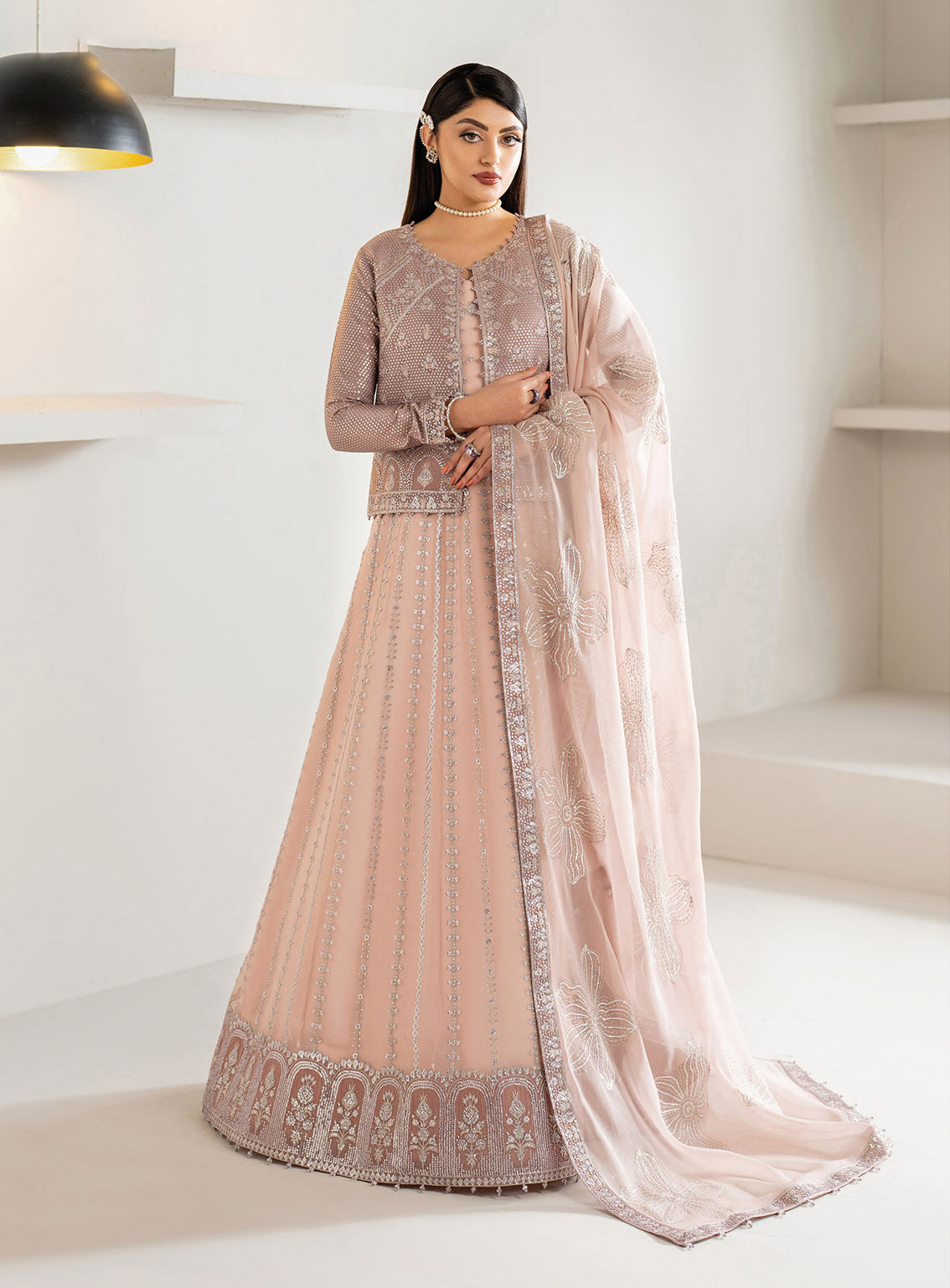 Alizeh Formals Embroidered Chiffon 3 Piece Unstitched Suit AF25AF D-2187 NISA Alizeh Formals Embroidered Chiffon 3 Piece Unstitched Suit AF25AF D-2187 NISA
