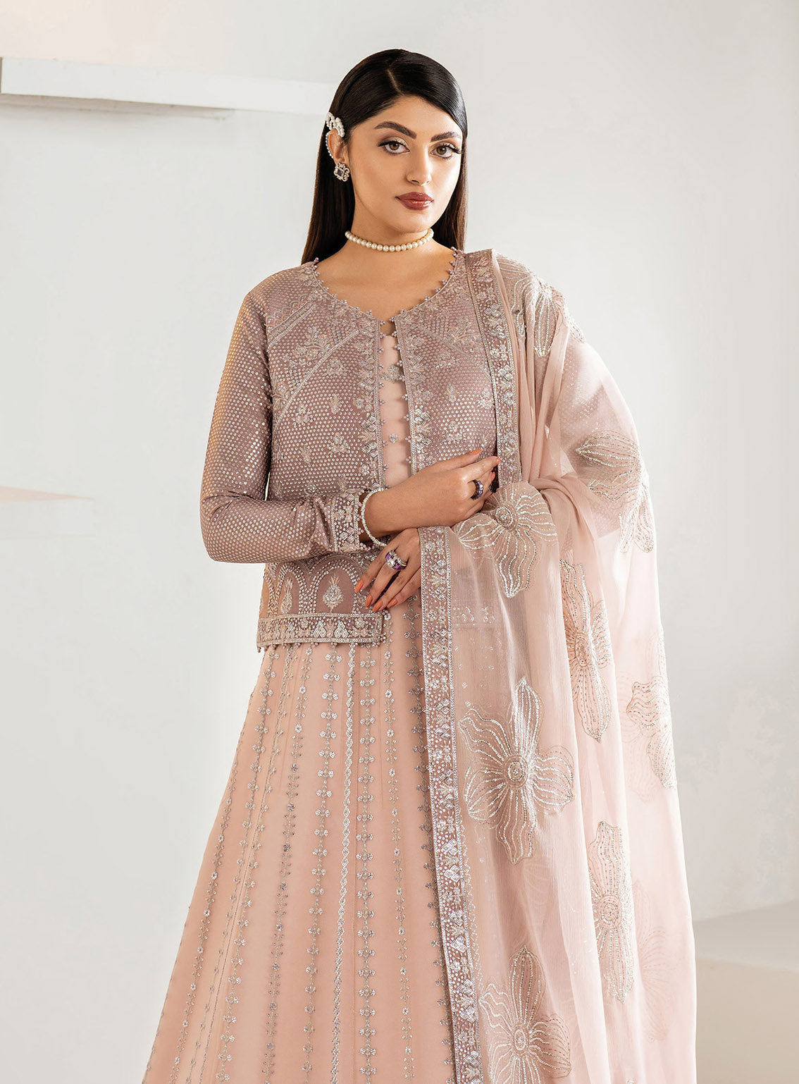 Alizeh Formals Embroidered Chiffon 3 Piece Unstitched Suit AF25AF D-2187 NISA Alizeh Formals Embroidered Chiffon 3 Piece Unstitched Suit AF25AF D-2187 NISA
