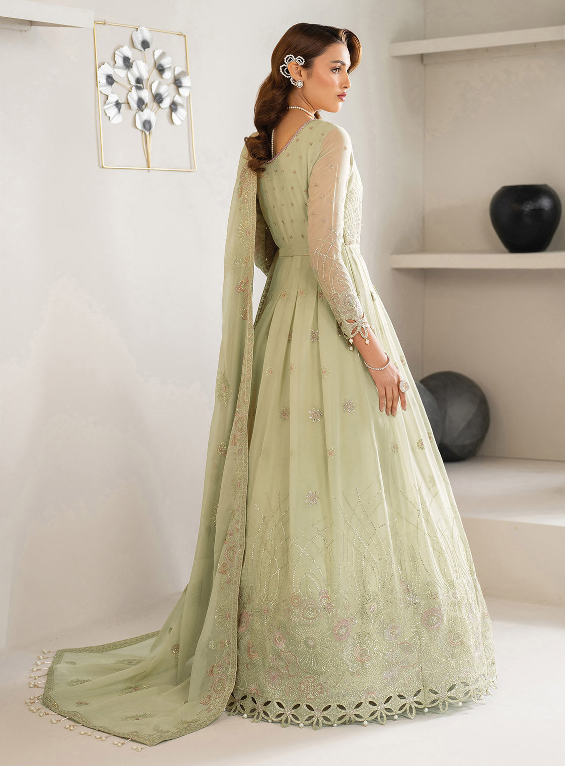 Alizeh Formals Embroidered Chiffon 3 Piece Unstitched Suit AF25AF D-2189 ZENEL Alizeh Formals Embroidered Chiffon 3 Piece Unstitched Suit AF25AF D-2189 ZENEL