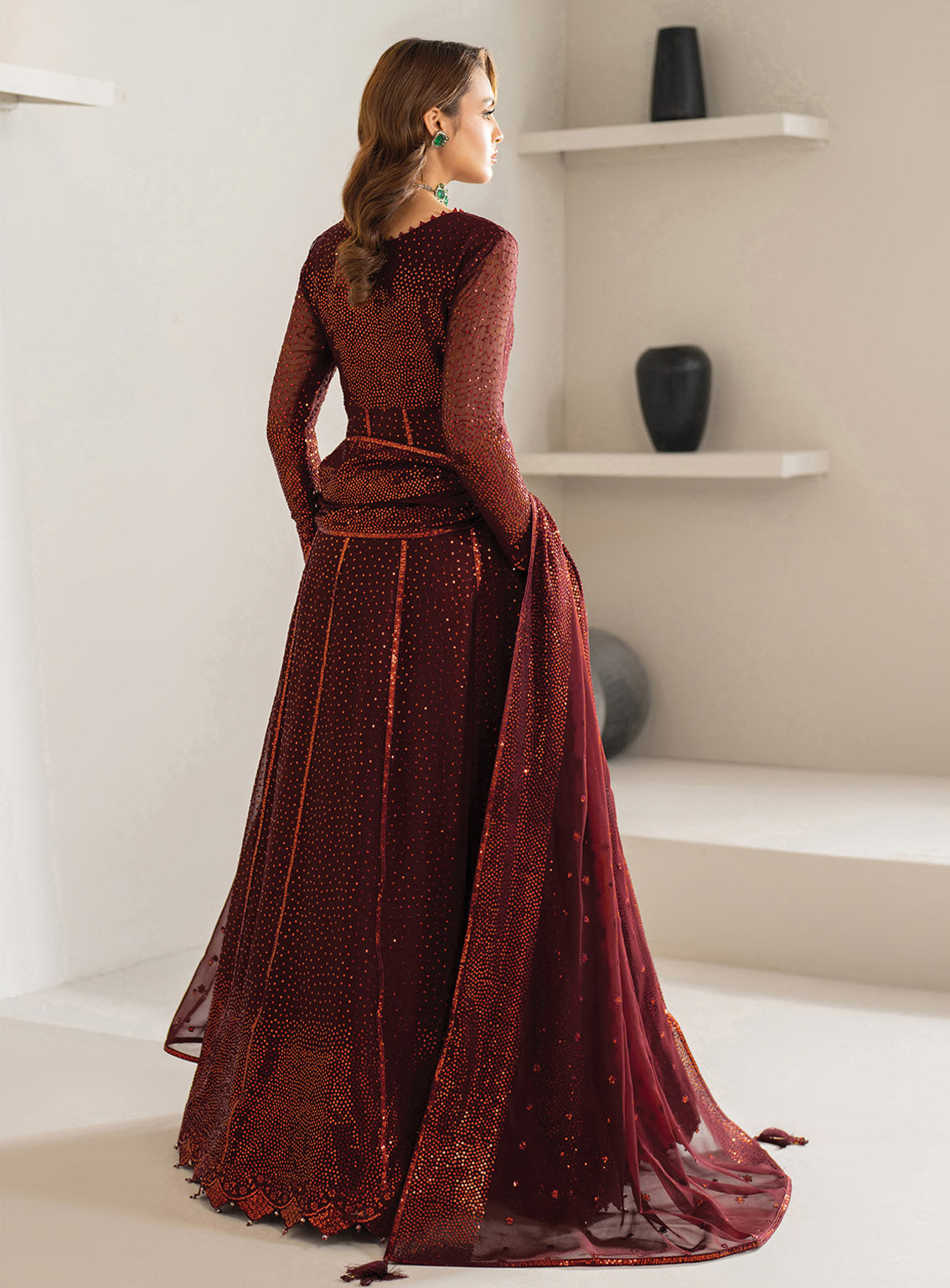 Alizeh Formals Embroidered Chiffon 3 Piece Unstitched Suit AF25AF D-2190 LIYANA Alizeh Formals Embroidered Chiffon 3 Piece Unstitched Suit AF25AF D-2190 LIYANA