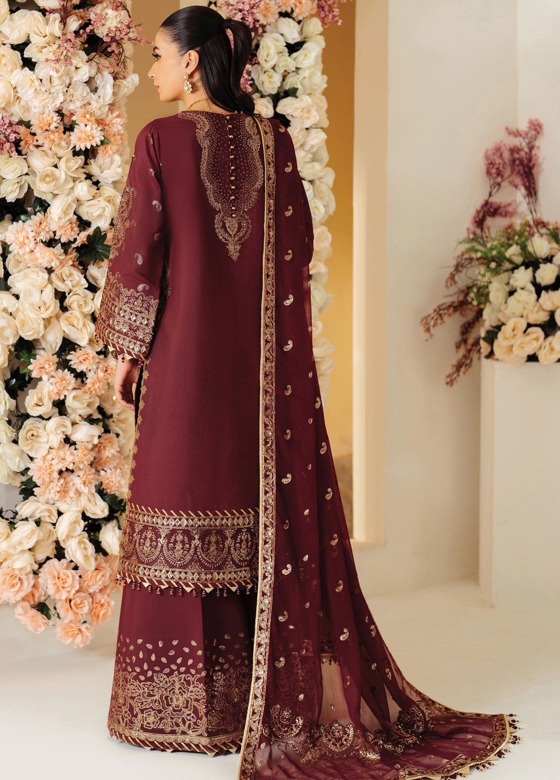 Alizeh Luxe Embroidered Raw Silk 3 Piece Unstitched Suit AF24LRS AF-RS-01-SALSA Alizeh Luxe Embroidered Raw Silk 3 Piece Unstitched Suit AF24LRS AF-RS-01-SALSA