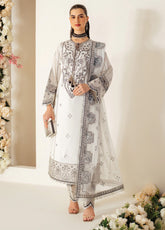 Alizeh Luxe Embroidered Raw Silk 3 Piece Unstitched Suit AF24LRS AF-RS-04-DOVE