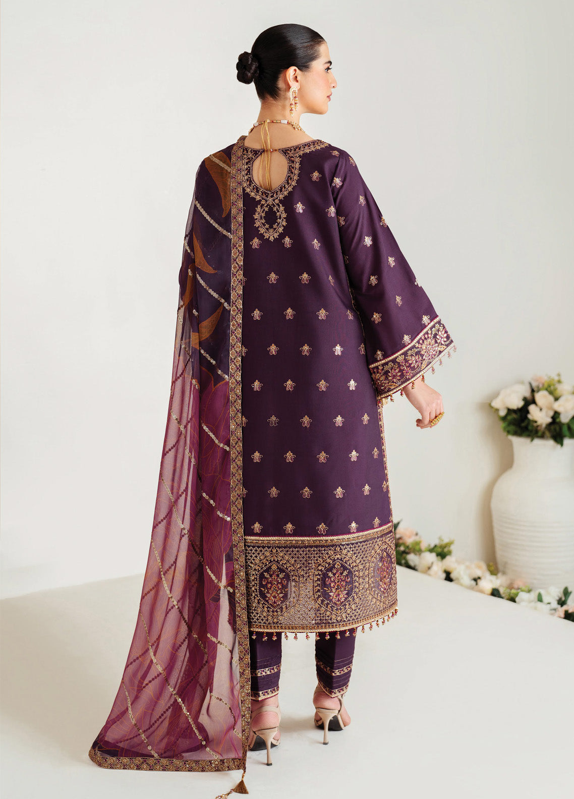 Alizeh Luxe Embroidered Raw Silk 3 Piece Unstitched Suit AF24LRS AF-RS-05-SCARLET Alizeh Luxe Embroidered Raw Silk 3 Piece Unstitched Suit AF24LRS AF-RS-05-SCARLET