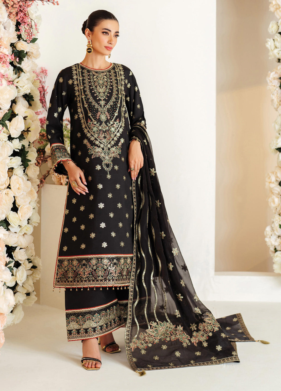 Alizeh Luxe Embroidered Raw Silk 3 Piece Unstitched Suit AF24LRS AF-RS-07-GALE Alizeh Luxe Embroidered Raw Silk 3 Piece Unstitched Suit AF24LRS AF-RS-07-GALE