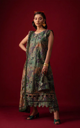 Alzohaib Coco Popup Digital Printed Cambric 3 Piece Unstitched Suit AZ24CP-V2 D-03