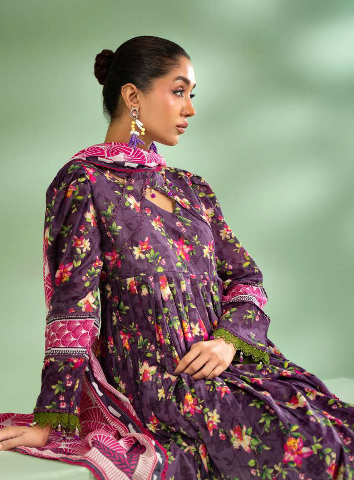 Alzohaib Colors Digital Printed Bana Doriya Dupatta Lawn 3 Piece Unstitched Suit AZ24CL CDB-01 Alzohaib Colors Digital Printed Bana Doriya Dupatta Lawn 3 Piece Unstitched Suit AZ24CL CDB-01