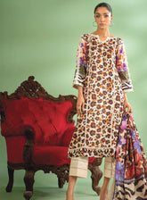 Alzohaib Colors Digital Printed Bana Doriya Dupatta Lawn 3 Piece Unstitched Suit AZ24CL CDB-03