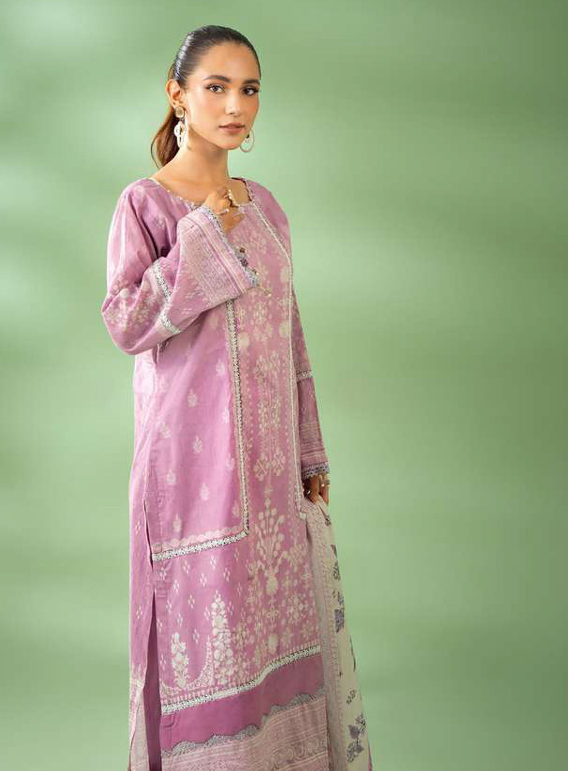 Alzohaib Colors Digital Printed Bana Doriya Dupatta Lawn 3 Piece Unstitched Suit AZ24CL CDB-04 Alzohaib Colors Digital Printed Bana Doriya Dupatta Lawn 3 Piece Unstitched Suit AZ24CL CDB-04