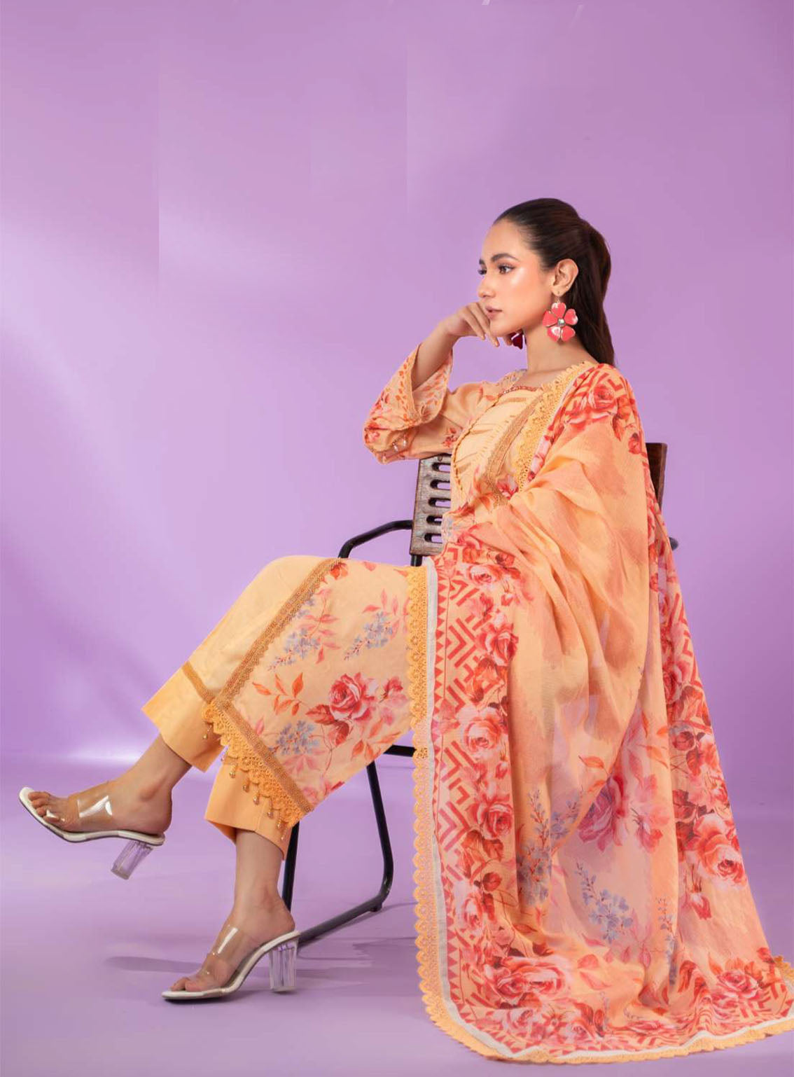 Alzohaib Colors Digital Printed Bana Doriya Dupatta Lawn 3 Piece Unstitched Suit AZ24CL CDB-11 Alzohaib Colors Digital Printed Bana Doriya Dupatta Lawn 3 Piece Unstitched Suit AZ24CL CDB-11