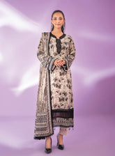 Alzohaib Colors Digital Printed Bana Doriya Dupatta Lawn 3 Piece Unstitched Suit AZ24CL CDB-12