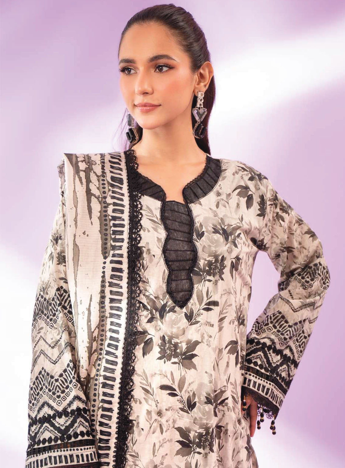 Alzohaib Colors Digital Printed Bana Doriya Dupatta Lawn 3 Piece Unstitched Suit AZ24CL CDB-12 Alzohaib Colors Digital Printed Bana Doriya Dupatta Lawn 3 Piece Unstitched Suit AZ24CL CDB-12