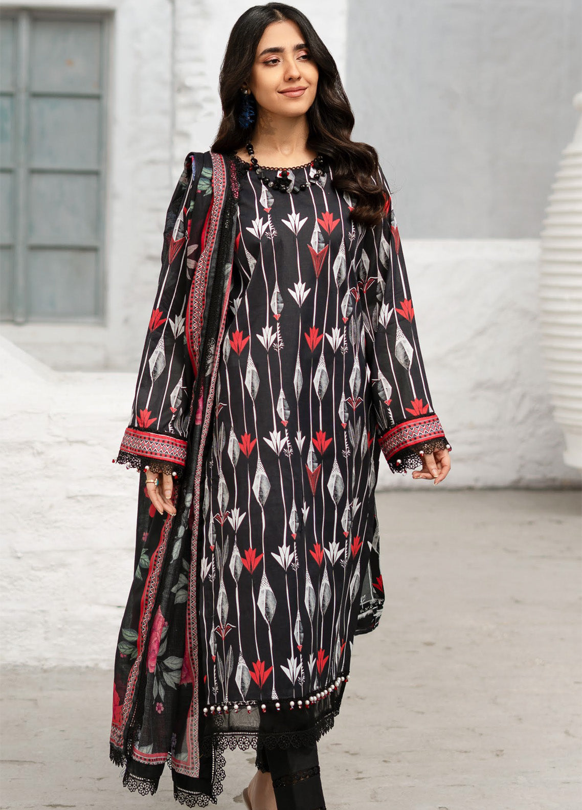 Alzohaib Colors Digital Printed Lawn 3 Piece Unstitched Suit AZ24CDP D-02 Alzohaib Colors Digital Printed Lawn 3 Piece Unstitched Suit AZ24CDP D-02