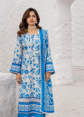 Alzohaib Colors Digital Printed Lawn 3 Piece Unstitched Suit AZ24CDP D-04