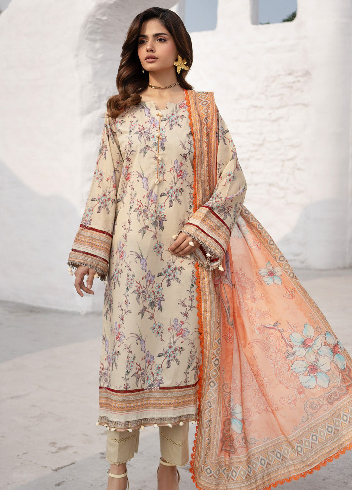 Alzohaib Colors Digital Printed Lawn 3 Piece Unstitched Suit AZ24CDP D-06 Alzohaib Colors Digital Printed Lawn 3 Piece Unstitched Suit AZ24CDP D-06