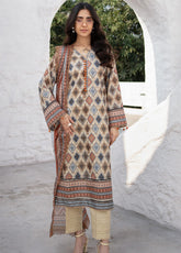 Alzohaib Colors Digital Printed Lawn 3 Piece Unstitched Suit AZ24CDP D-09