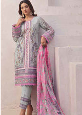Alzohaib Colors Digital Printed Lawn 3 Piece Unstitched Suit AZ24CDPV4 D-02