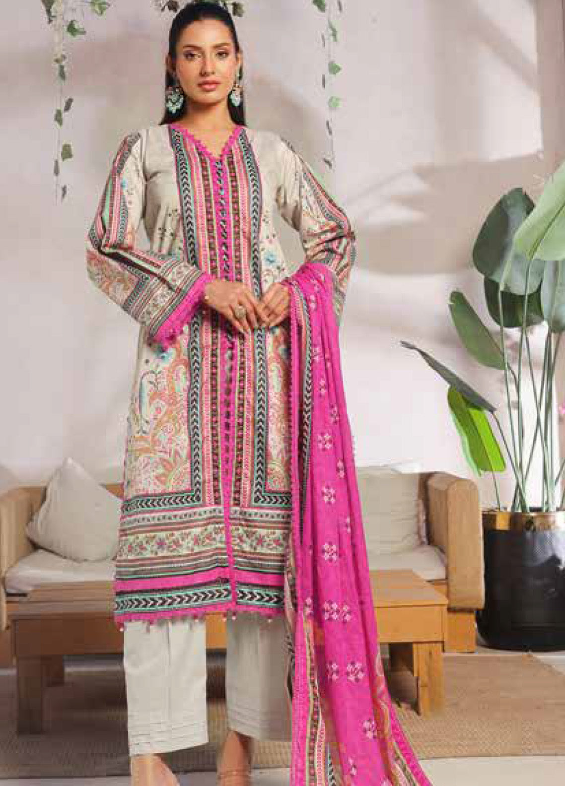 Alzohaib Colors Digital Printed Lawn 3 Piece Unstitched Suit AZ24CDPV4 D-08 Alzohaib Colors Digital Printed Lawn 3 Piece Unstitched Suit AZ24CDPV4 D-08