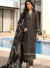 Alzohaib Luxury Printed Lawn 3 Piece Unstitched Suit AZ25LLP D-01
