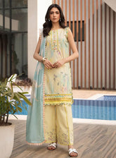 Alzohaib Luxury Printed Lawn 3 Piece Unstitched Suit AZ25LLP D-03