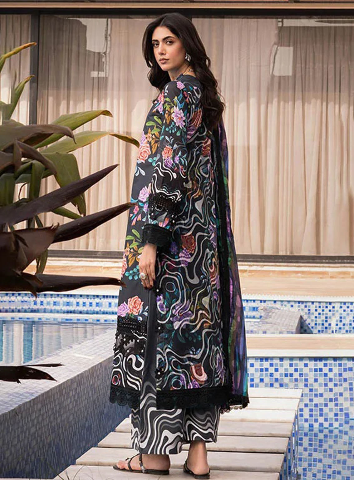 Alzohaib Luxury Printed Lawn 3 Piece Unstitched Suit AZ25LLP D-08 Alzohaib Luxury Printed Lawn 3 Piece Unstitched Suit AZ25LLP D-08