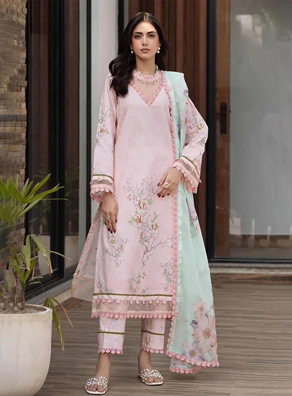 Alzohaib Luxury Printed Lawn 3 Piece Unstitched Suit AZ25LLP D-10 Alzohaib Luxury Printed Lawn 3 Piece Unstitched Suit AZ25LLP D-10