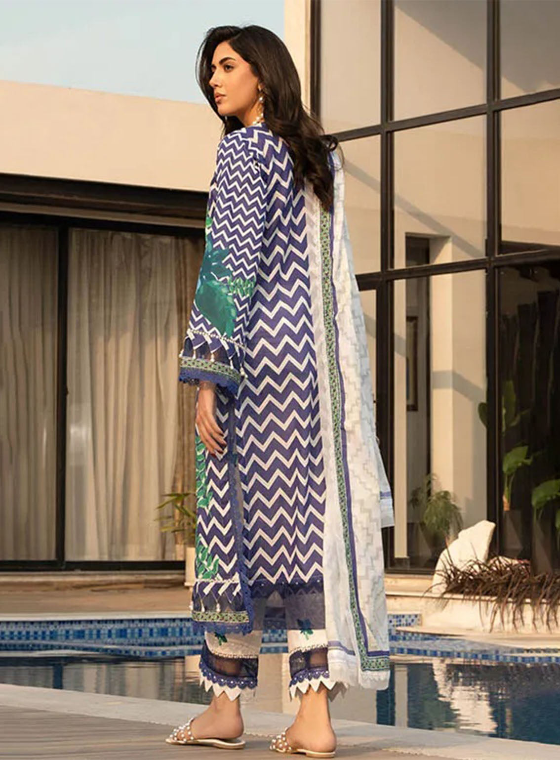Alzohaib Luxury Printed Lawn 3 Piece Unstitched Suit AZ25LLP D-11 Alzohaib Luxury Printed Lawn 3 Piece Unstitched Suit AZ25LLP D-11