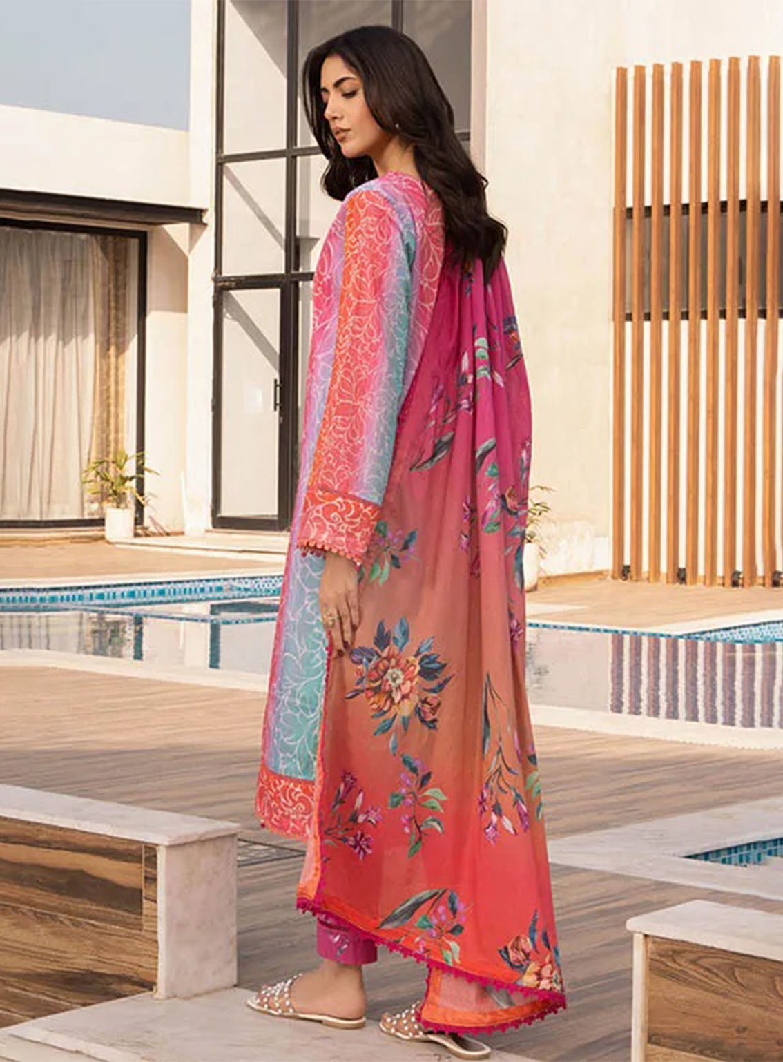 Alzohaib Luxury Printed Lawn 3 Piece Unstitched Suit AZ25LLP D-13 Alzohaib Luxury Printed Lawn 3 Piece Unstitched Suit AZ25LLP D-13