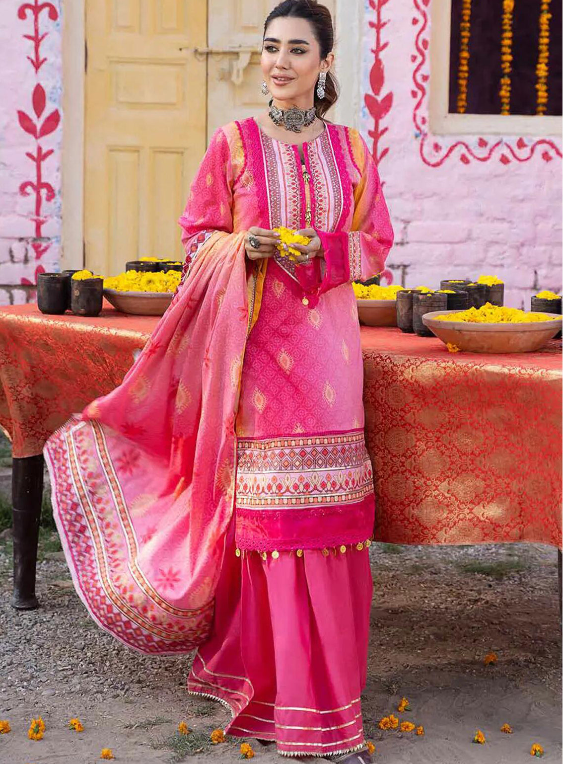 Alzohaib Monsoon Chunri Heritage Printed Lawn 3 Piece Unstitched Suit AZ24MCH MSH-01 Alzohaib Monsoon Chunri Heritage Printed Lawn 3 Piece Unstitched Suit AZ24MCH MSH-01