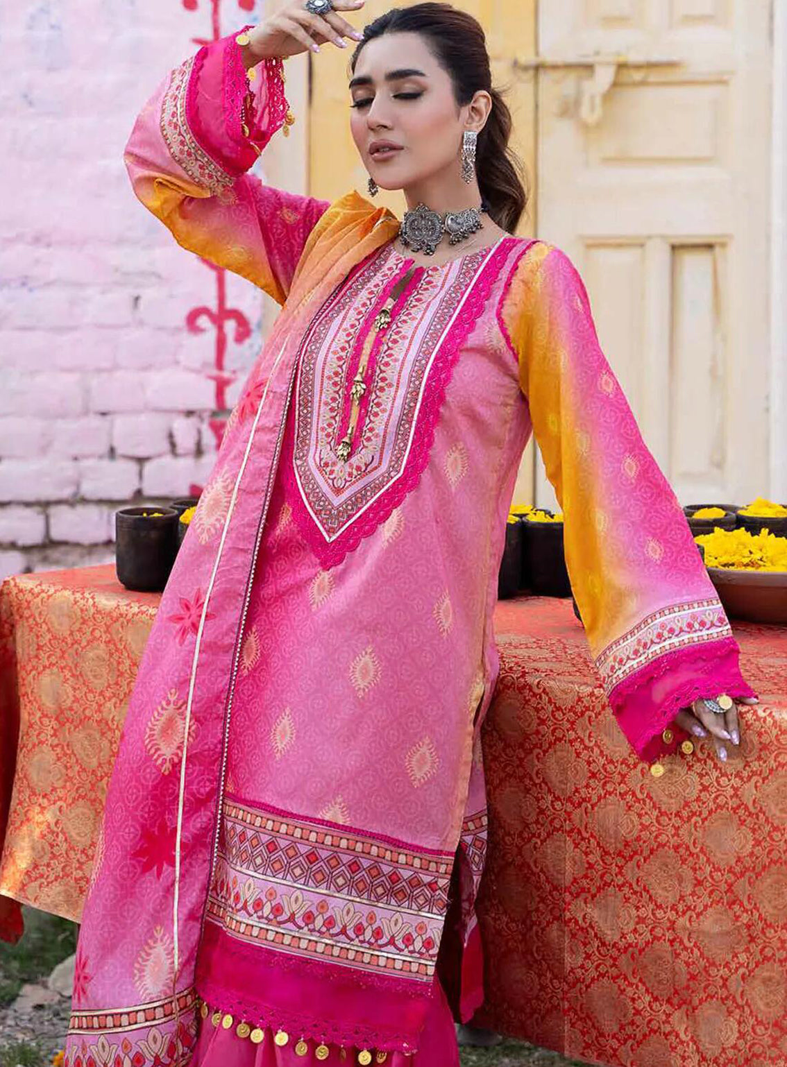 Alzohaib Monsoon Chunri Heritage Printed Lawn 3 Piece Unstitched Suit AZ24MCH MSH-01 Alzohaib Monsoon Chunri Heritage Printed Lawn 3 Piece Unstitched Suit AZ24MCH MSH-01