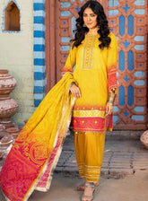 Alzohaib Monsoon Chunri Heritage Printed Lawn 3 Piece Unstitched Suit AZ24MCH MSH-07