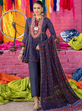 Alzohaib Monsoon Chunri Heritage Printed Lawn 3 Piece Unstitched Suit AZ24MCH MSH-08