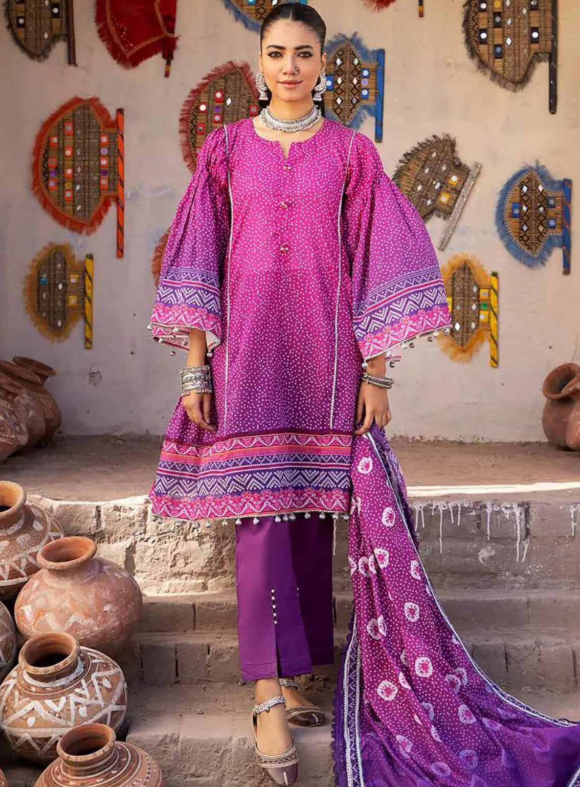 Alzohaib Monsoon Chunri Heritage Printed Lawn 3 Piece Unstitched Suit AZ24MCH MSH-10 Alzohaib Monsoon Chunri Heritage Printed Lawn 3 Piece Unstitched Suit AZ24MCH MSH-10