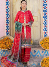 Alzohaib Monsoon Chunri Heritage Printed Lawn 3 Piece Unstitched Suit AZ24MCH MSH-12