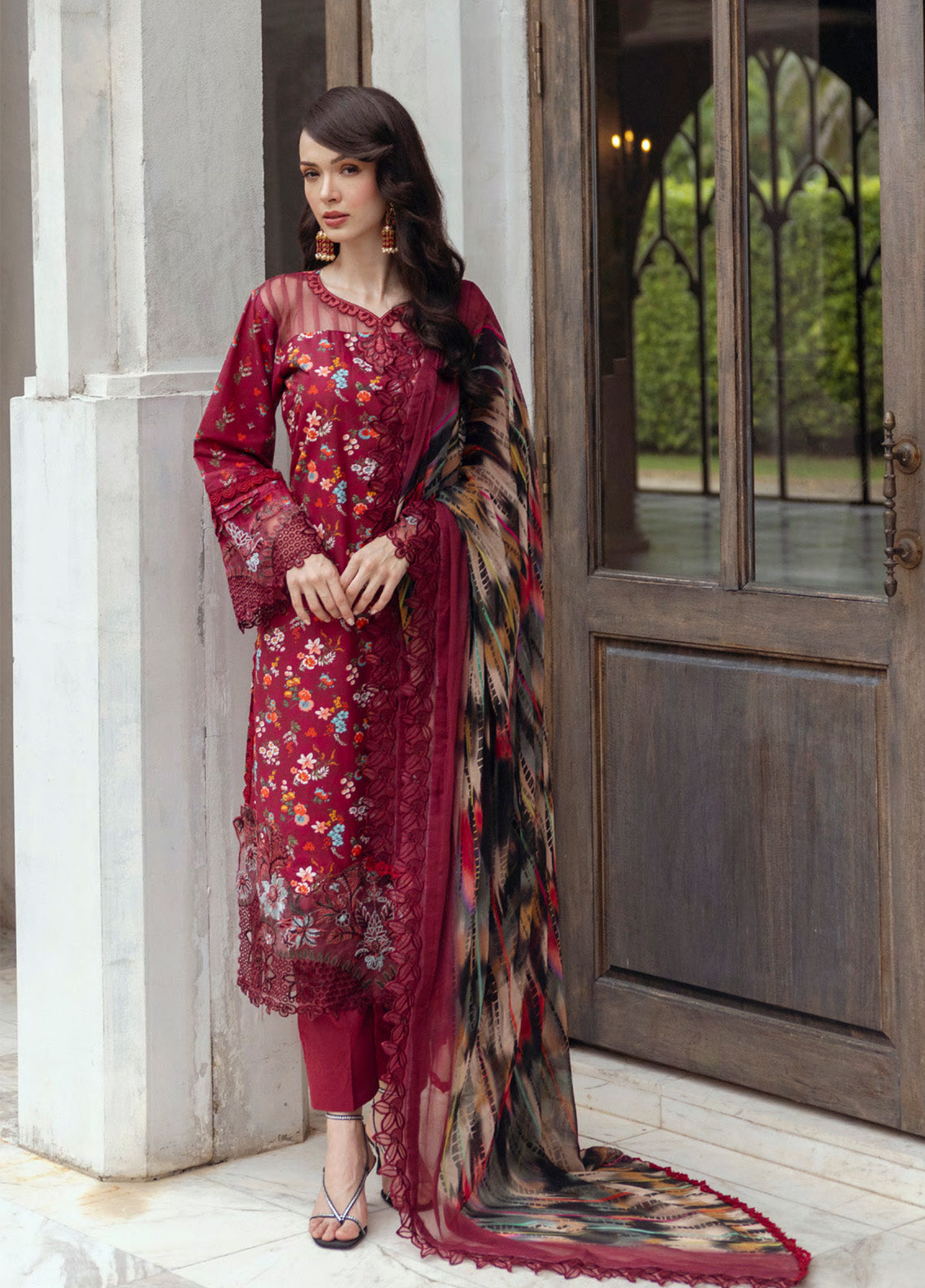 Alzohaib Sunshine Bloom Embroidered Cambric 3 Piece Unstitched Suit AZ24SBCW SB-01 Alzohaib Sunshine Bloom Embroidered Cambric 3 Piece Unstitched Suit AZ24SBCW SB-01