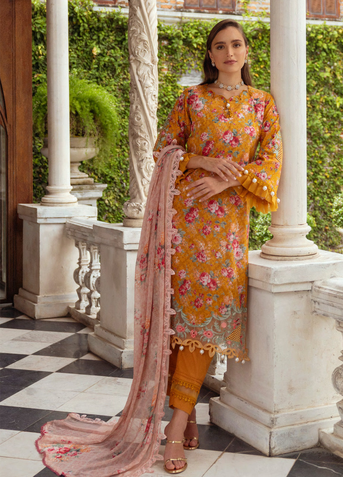 Alzohaib Sunshine Bloom Embroidered Cambric 3 Piece Unstitched Suit AZ24SBCW SB-04 Alzohaib Sunshine Bloom Embroidered Cambric 3 Piece Unstitched Suit AZ24SBCW SB-04