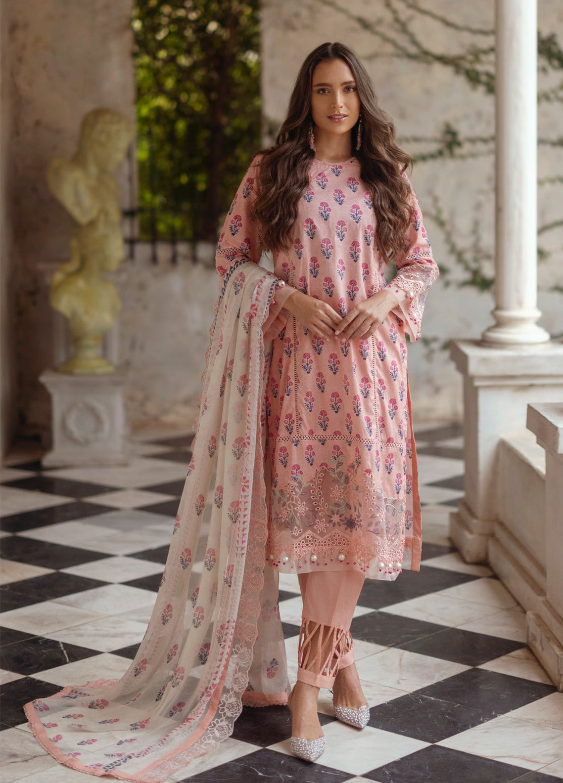 Alzohaib Sunshine Bloom Embroidered Cambric 3 Piece Unstitched Suit AZ24SBCW SB-07 Alzohaib Sunshine Bloom Embroidered Cambric 3 Piece Unstitched Suit AZ24SBCW SB-07