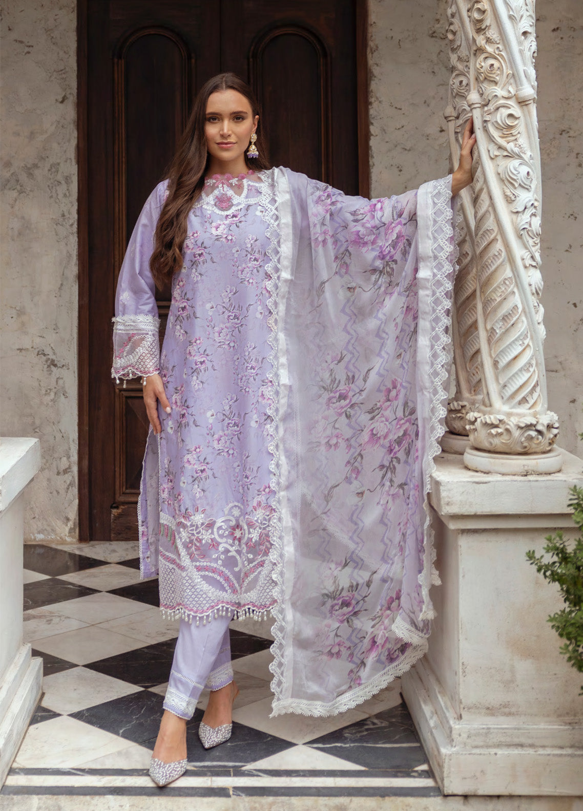 Alzohaib Sunshine Bloom Embroidered Cambric 3 Piece Unstitched Suit AZ24SBCW SB-09 Alzohaib Sunshine Bloom Embroidered Cambric 3 Piece Unstitched Suit AZ24SBCW SB-09