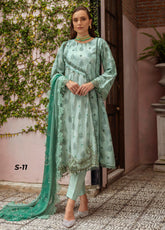 Alzohaib Sunshine Bloom Embroidered Cambric 3 Piece Unstitched Suit AZ24SBCW SB-11